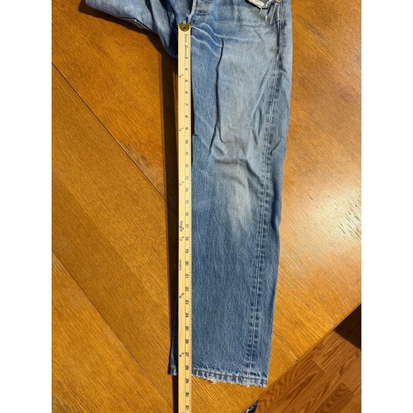 Levi's 501 Jeans Mens 32x32 (30x29) Blue Denim Button Fly Straight Leg 2000s Y2K - Picture 4 of 12